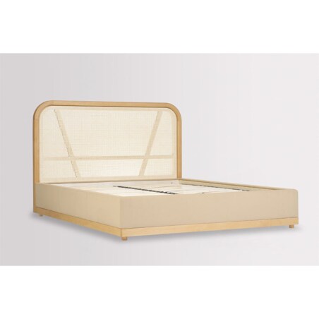 Łóżko Japandi (140X200) w tkaninie Tierra 02