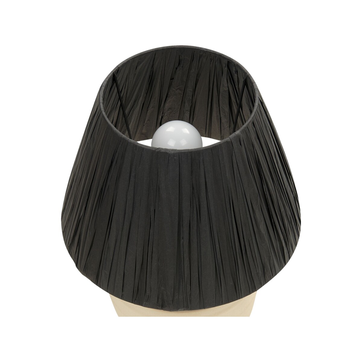 Lampa stołowa ceramiczna beżowa TIGRE