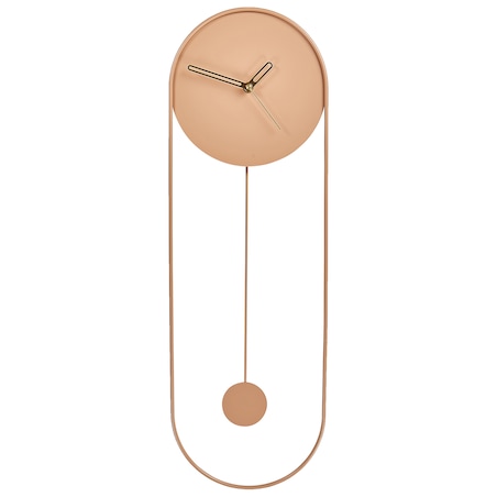 Zegar ścienny SALVAN 20 cm Metal Brzoskwiniowy