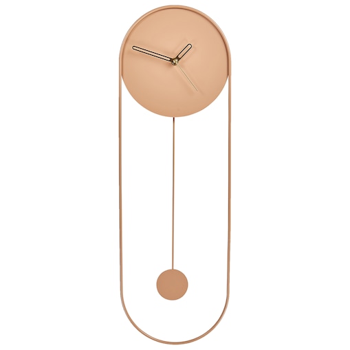 Zegar ścienny SALVAN 20 cm Metal Brzoskwiniowy