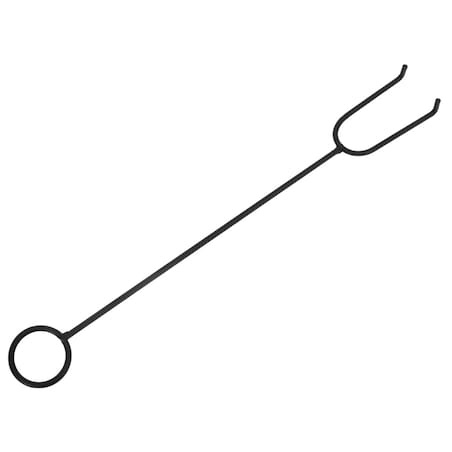 vidaXL Palenisko z pogrzebaczem, 50 cm, XXL, stal