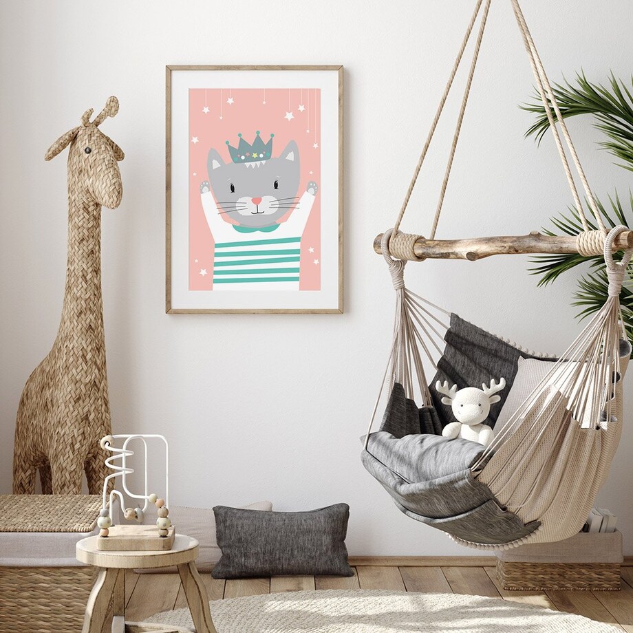 Plakat dla dzieci Kotka Mia 50x70