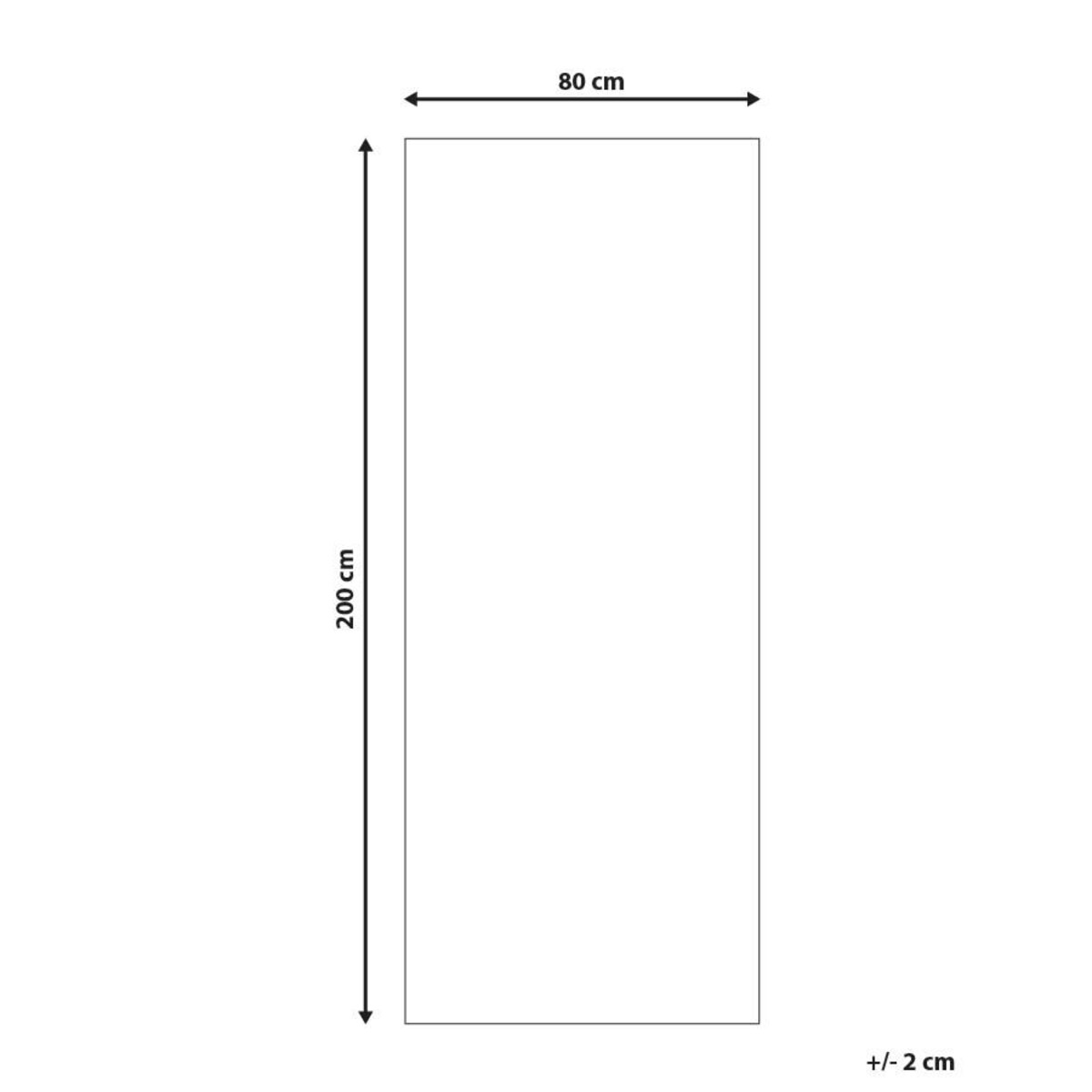 Dywan 80 x 200 cm niebieski z pomarańczowym MIDALAM