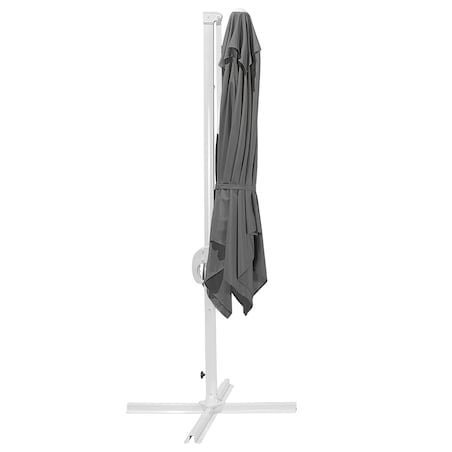 Parasol ogrodowy na wysięgniku 250 cm MONZA Ciemnoszary