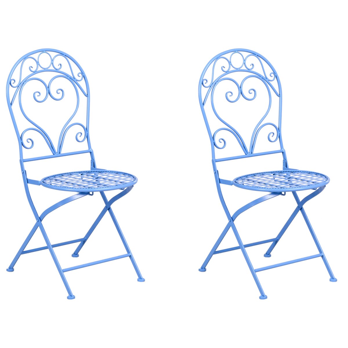 Zestaw mebli balkonowych ALBINIA Metal Niebieski