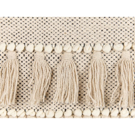Dekoracja ścienna z frędzlami bawełniana beżowa GUJRAT