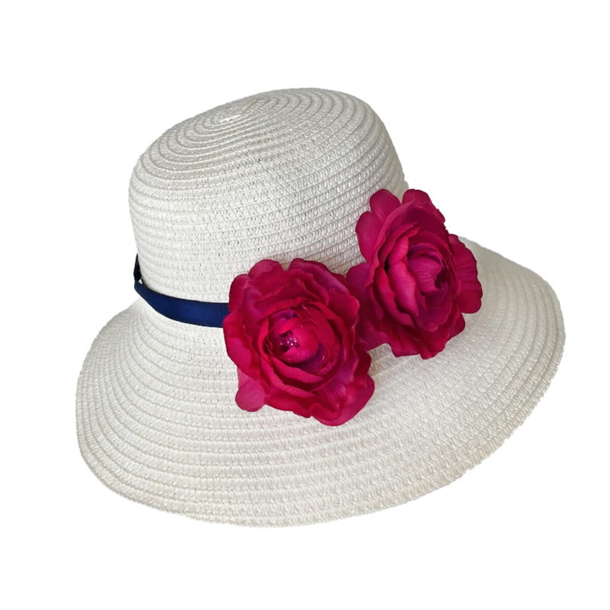 Słomkowy kapelusz dla dorosłych DIY - kolor kremowy