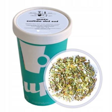 Najlepsza sypana liściasta Herbata Yerba Mate SALIDA DEL SOL energia 130g