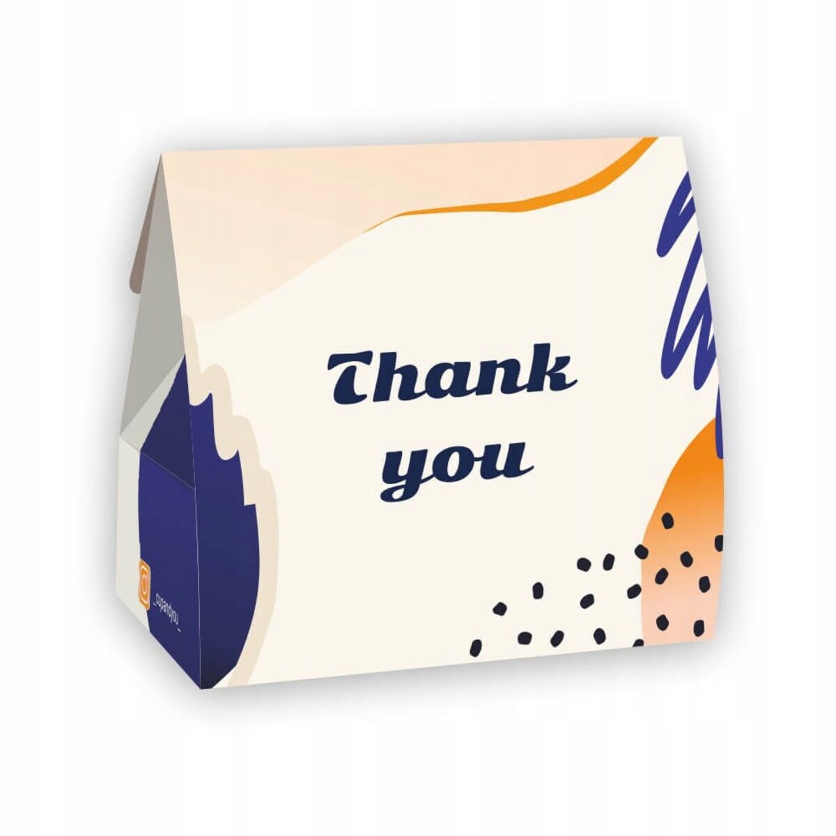 Zestaw prezentowy box "THANK YOU" z herbatami sypanymi kubkiem i czekoladą z owocami - podziękowanie prezent upominek dla kobiety dziewczyny niej