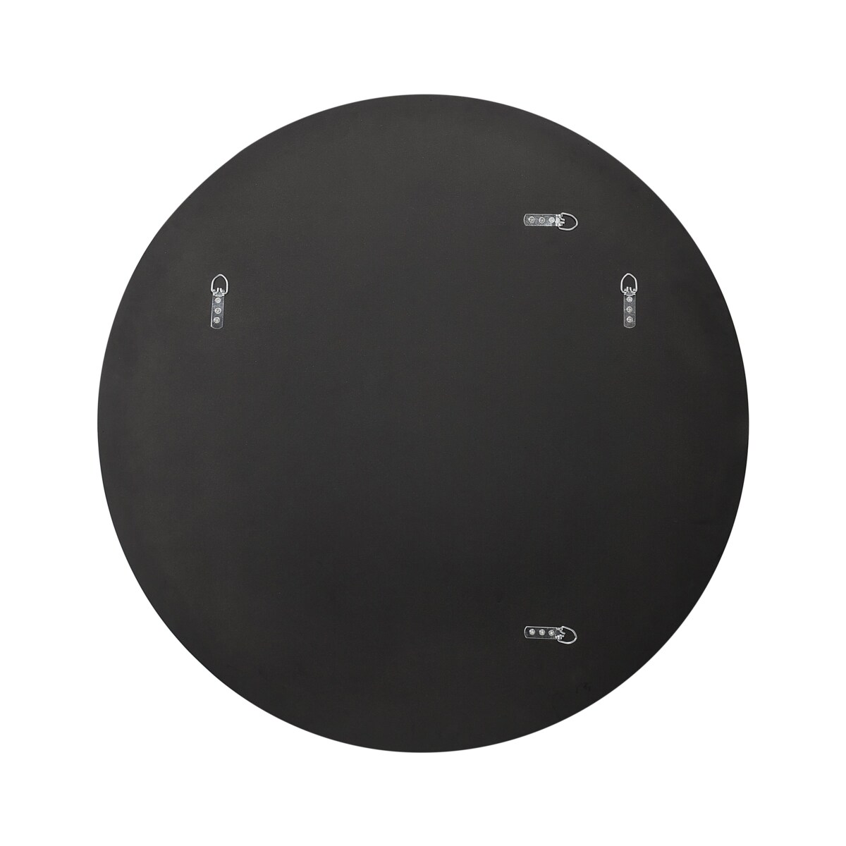 Okrągłe lustro ścienne 80 cm złote COUST