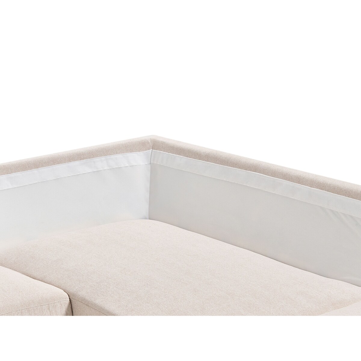 Narożnik 4-osobowy lewostronny beżowy BREDA