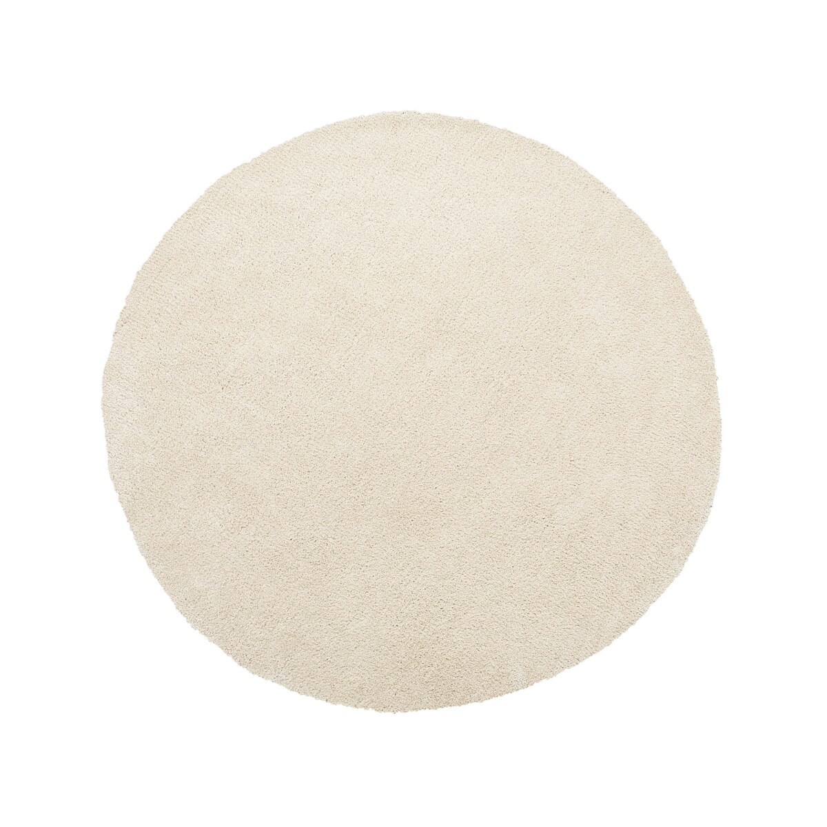 Dywan shaggy okrągły ⌀ 140 cm beżowy DEMRE