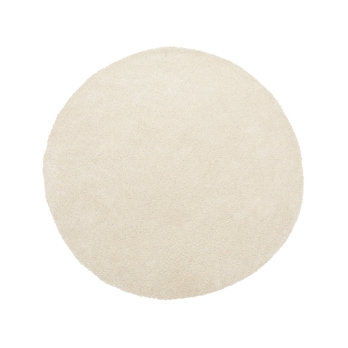 Dywan shaggy okrągły ⌀ 140 cm beżowy DEMRE