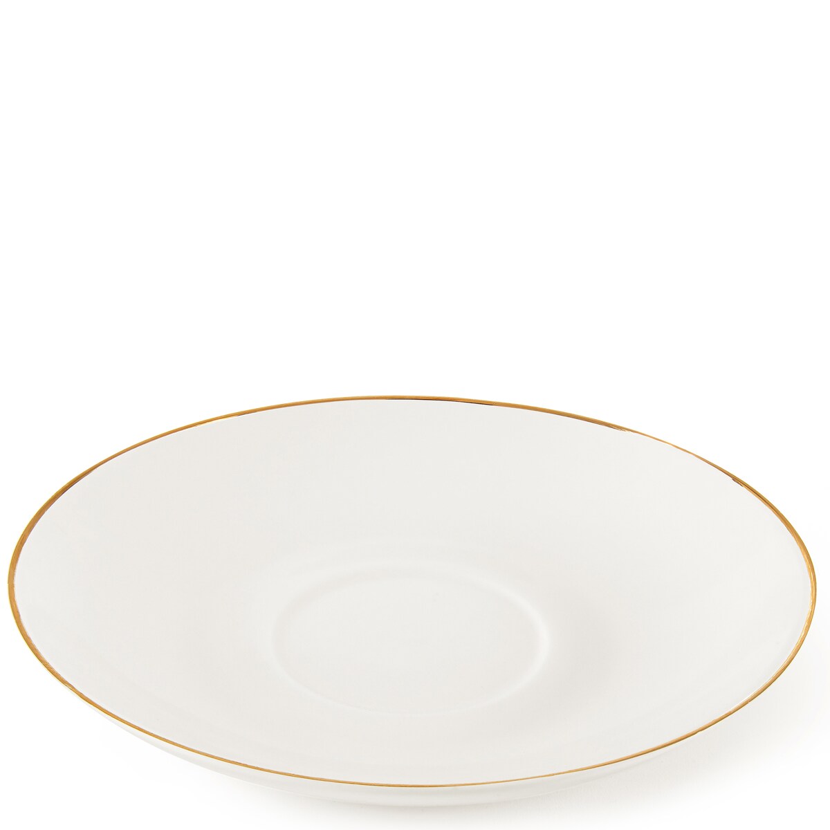 KONSIMO AD BELLA, Filiżanka do kawy ze spodkiem 6 szt., kolor ecru/złoty