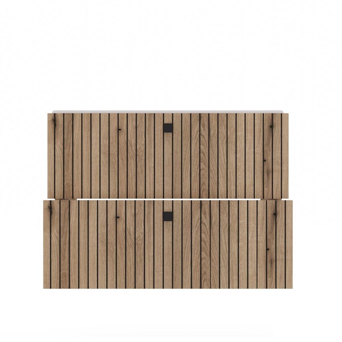 SZAFKA POD UMYWALKĘ TIGO 80 2S DĄB EVOKE RYFLOWANY FRONT + UMYWALKA