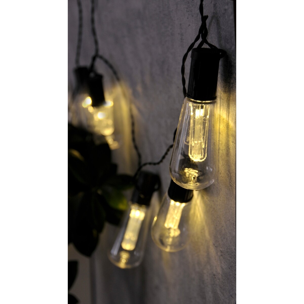 Solarny łańcuch świetlny na taras 10 LED 2,6m ciepła