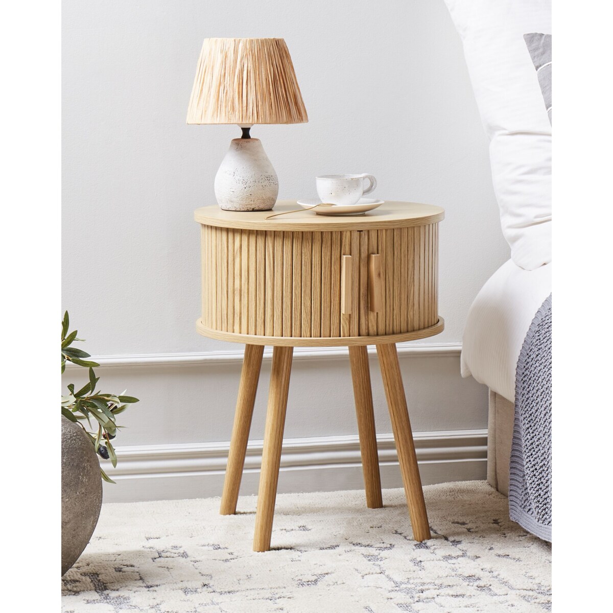 Szafka nocna Jasne drewno SELAH