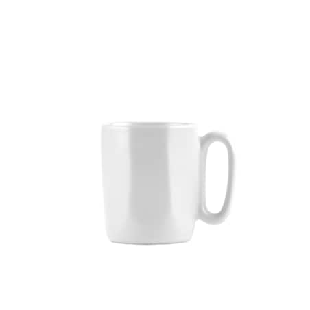 Dwa kubki ceramiczne z uszkiem 80 ml Fuori białe 30138