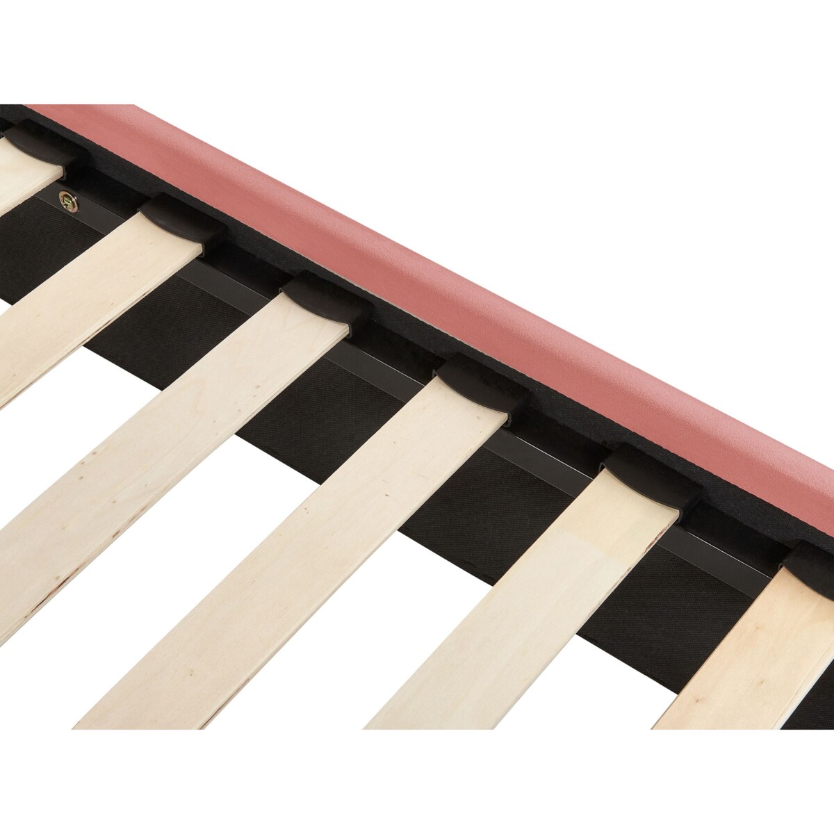 Łóżko welurowe 140 x 200 cm różowe CHALEIX