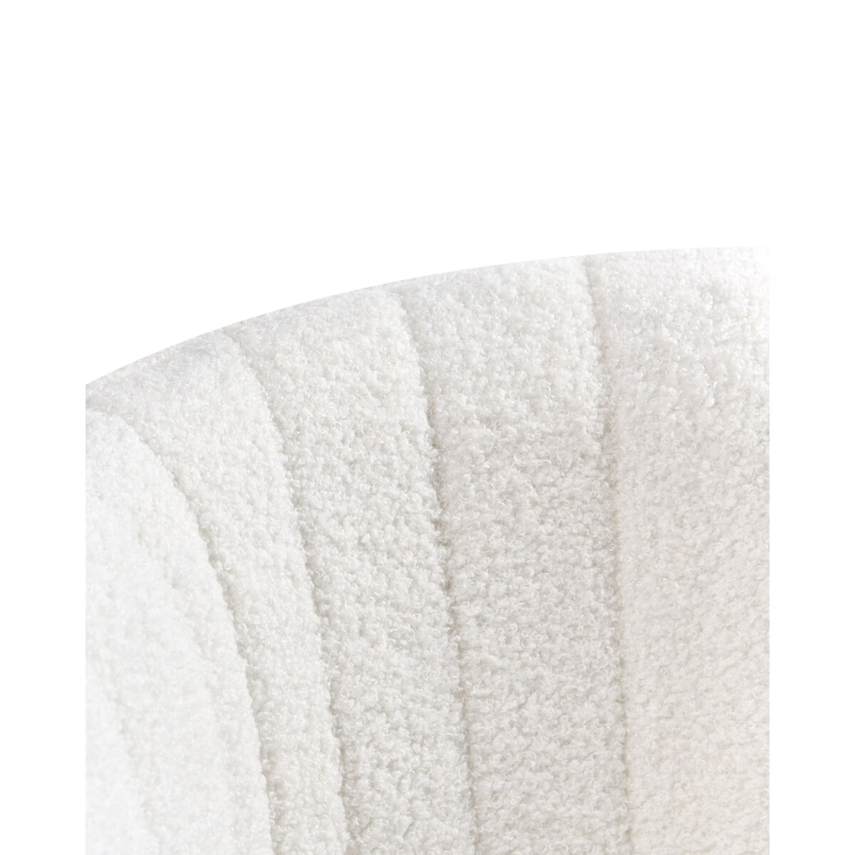 Krzesło obrotowe KATONAH Boucle Złamana biel