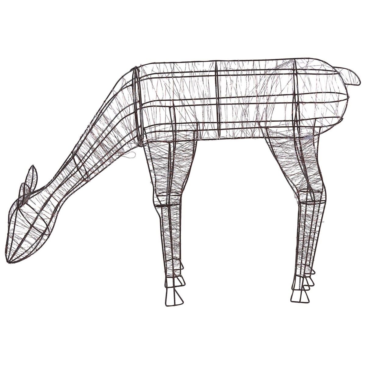 Dekoracja ogrodowa LED renifer 70 cm czarna NARUSKA