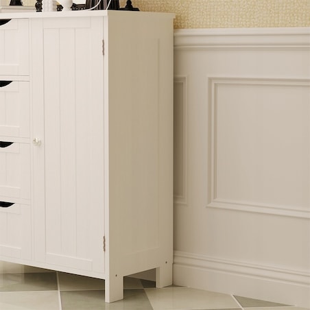 Szafka regał komoda łazienka przedpokój loft 3 szuflady biała wysoka 80 cm