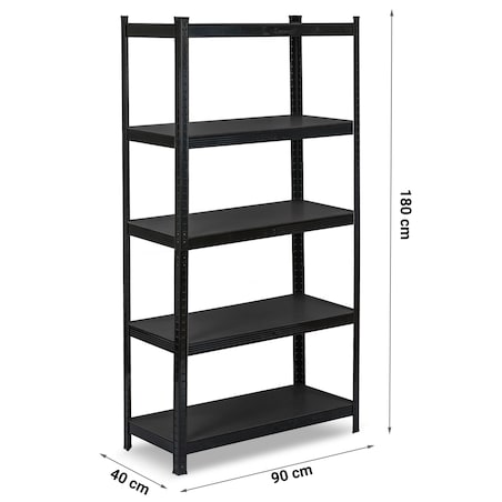 Regał metalowy magazynowy Humberg HR-851 5 półek 180x90x40cm 875kg 2w1 4851