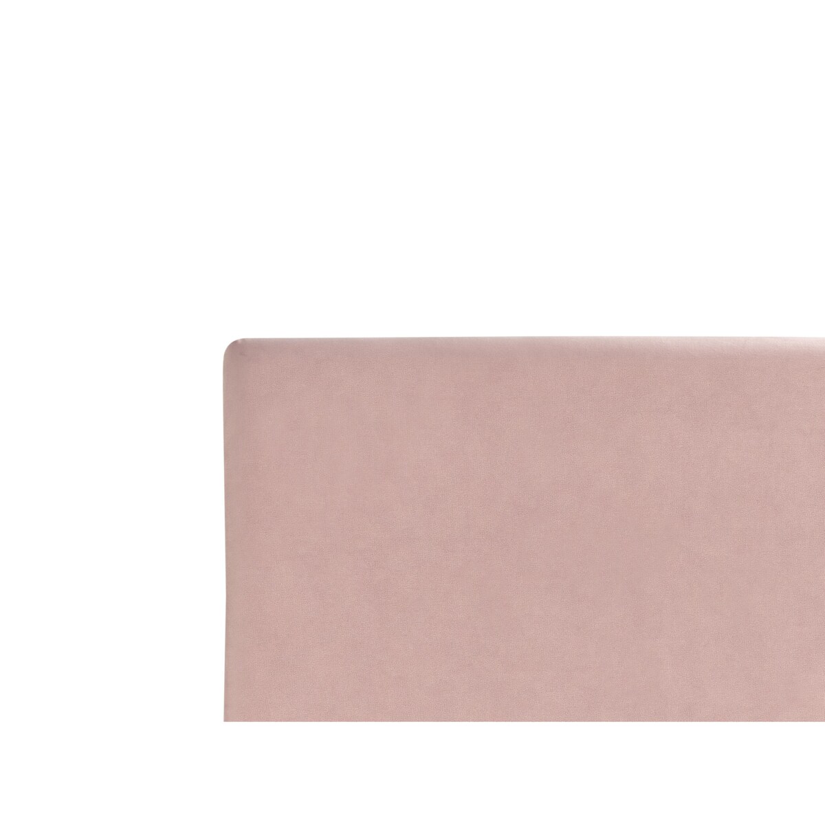 Łóżko welurowe 90 x 200 cm różowe FITOU