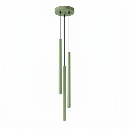 Lampa wisząca PASTELO 3P szałwiowa