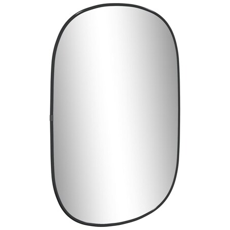 vidaXL Lustro ścienne, czarne, 60x40 cm