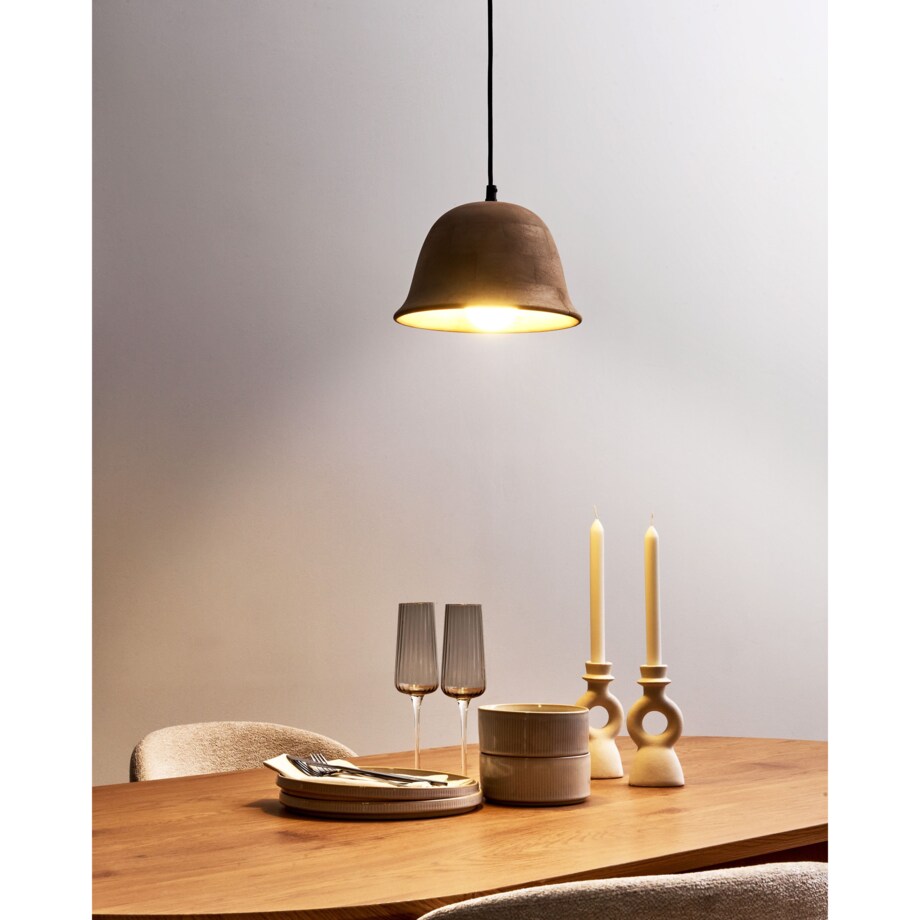 Lampa wisząca GOIKA Drewno mango Jasnobrązowy