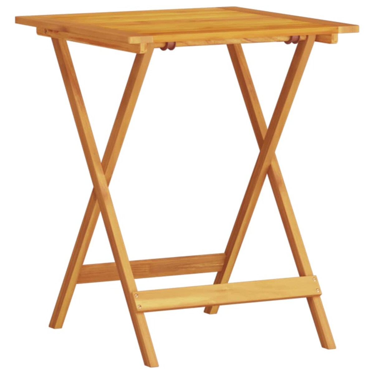 vidaXL Składany zestaw bistro 3 pcs Brązowy lite drewno akacjowe