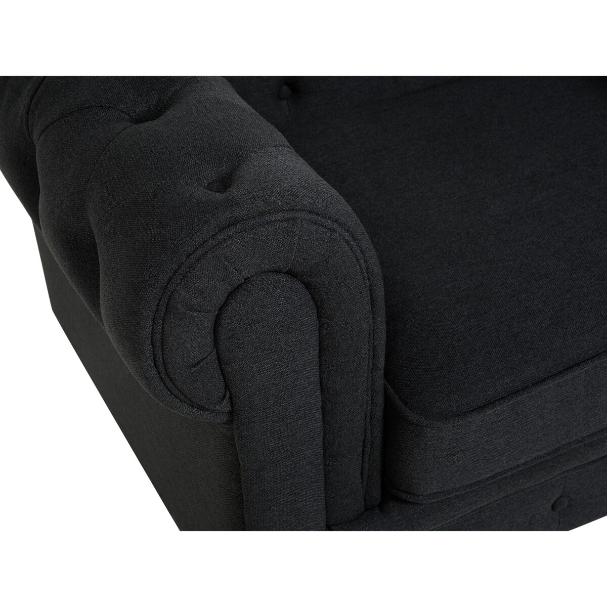 Fotel grafitowy CHESTERFIELD