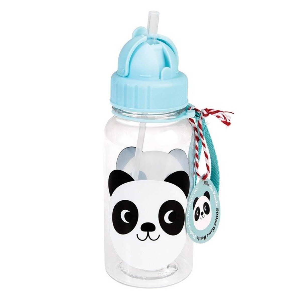 Bidon na wodę ze słomką 500 ml dla dziecka, Panda Miko, Rex London