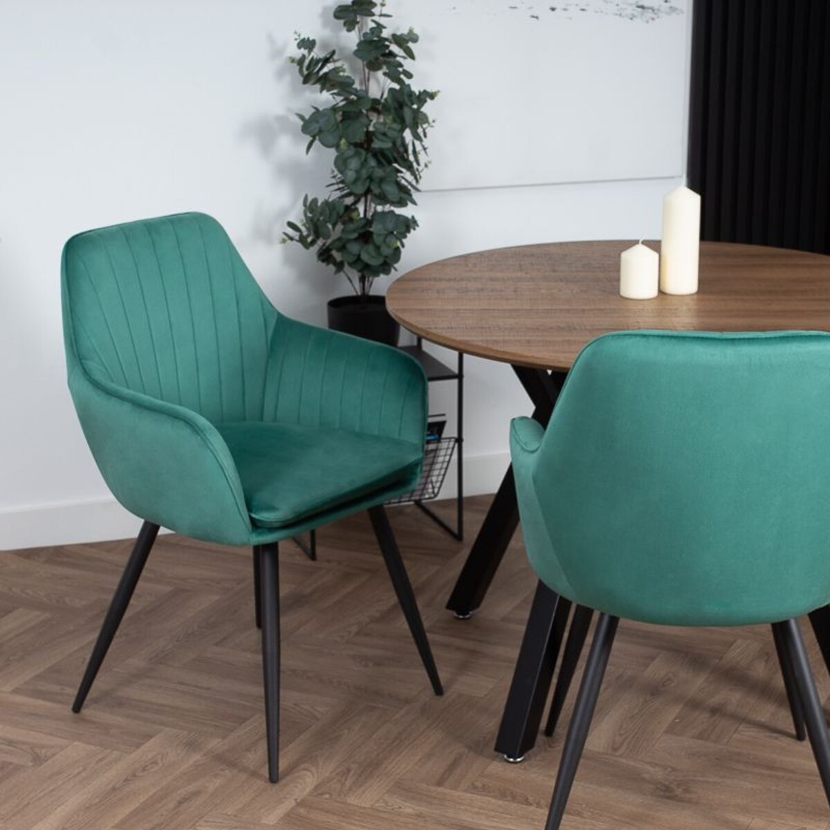 Krzesło tapicerowane welurowe fotel do salonu jadalni