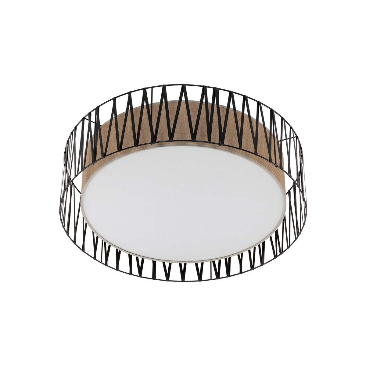 Plafon Sufitowa 72Cm 4Xe27 Harmony Nature Tk Lighting Boho Juta Pleciony