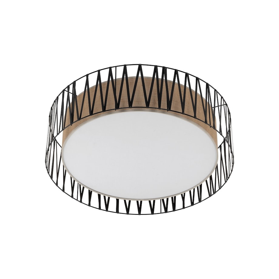 Plafon Sufitowa 72Cm 4Xe27 Harmony Nature Tk Lighting Boho Juta Pleciony