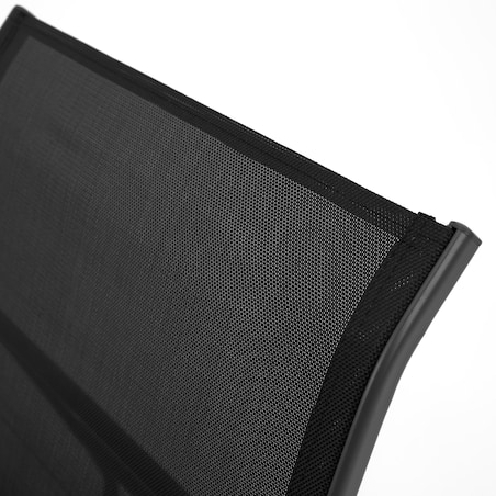 Zestaw Mebli Ogrodowych 2 Fotele Krzesła Bujane Textilene Stolik Szklany