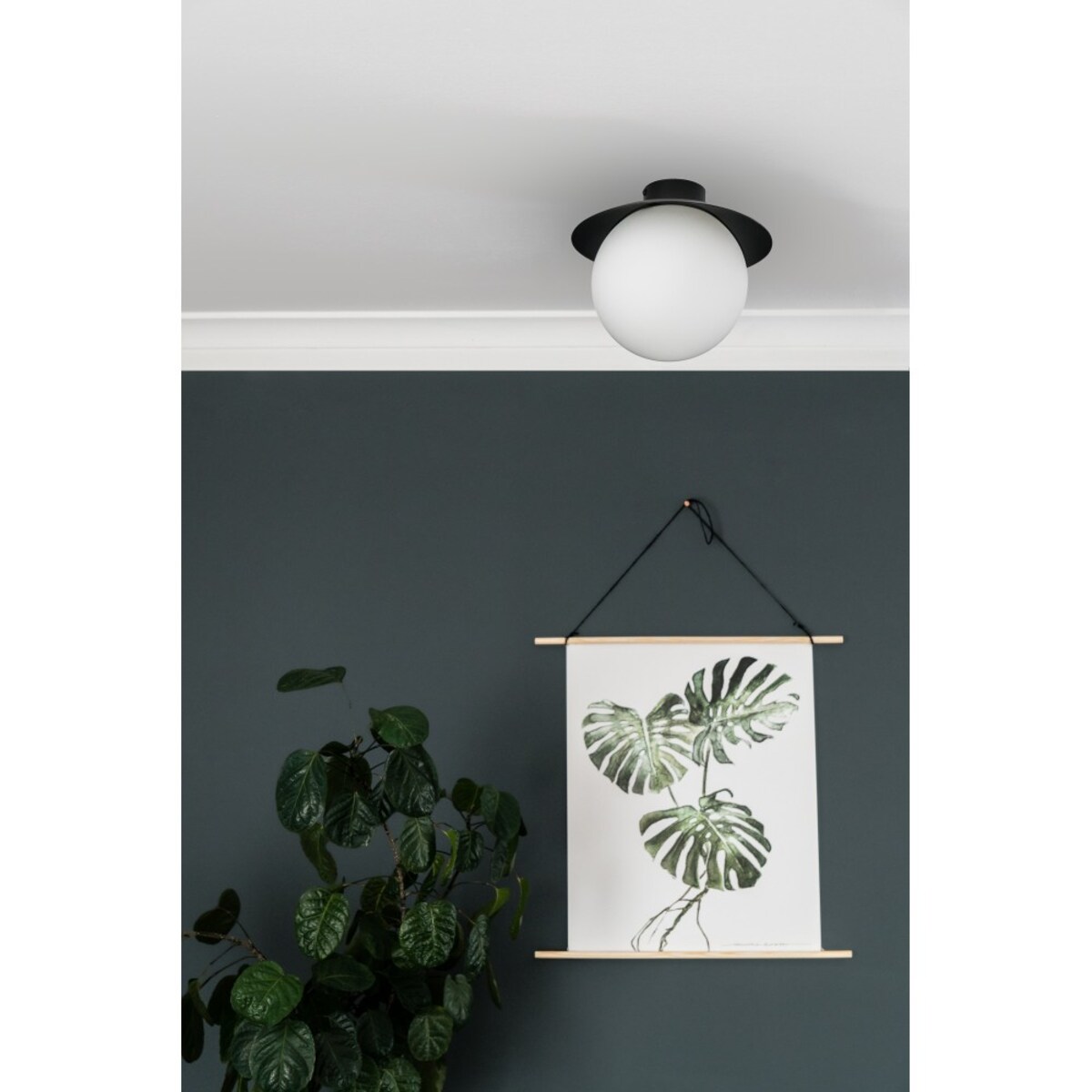 KUUL C czarna lampa sufitowa / plafon