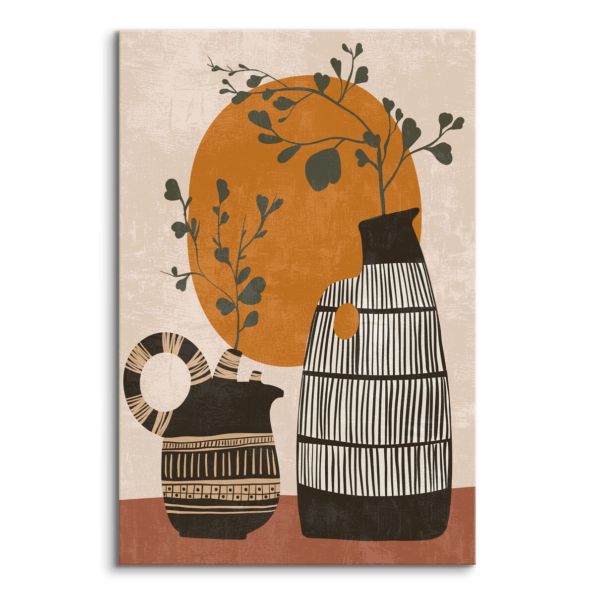 Obraz Japońskie Drzewka w Dzbanach 30x40cm