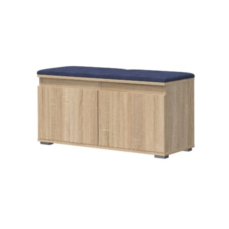 Szafka na buty z siedziskiem i wieszakiem SINGAPUR 100 dąb sonoma/granatowa