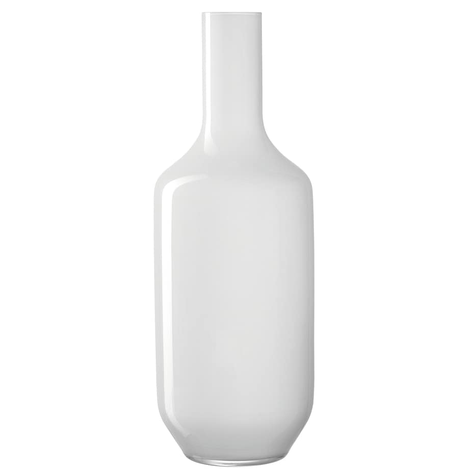 Wazon szklany 39cm biały Milano