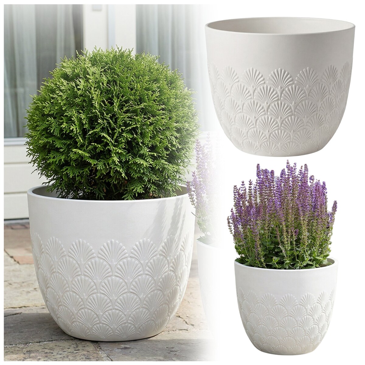 Donica Melody 35,6x35,6x30,5 cm biała