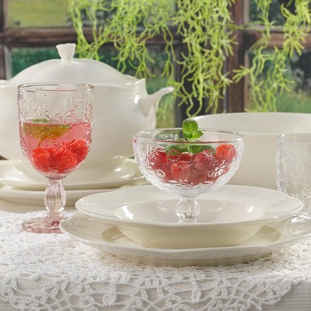 VILLA ITALIA Pucharki do deserów turkusowe 6 sztuk 320 ml MERIDA