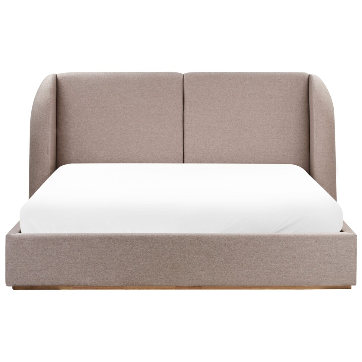 Łóżko z pojemnikiem MONESTIER 180 x 200 cm Beżowoszary