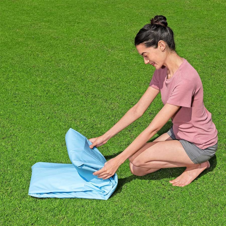 Basen ogrodowy stelażowy Bestway z daszkiem rodzinny dla dzieci 244x51 cm