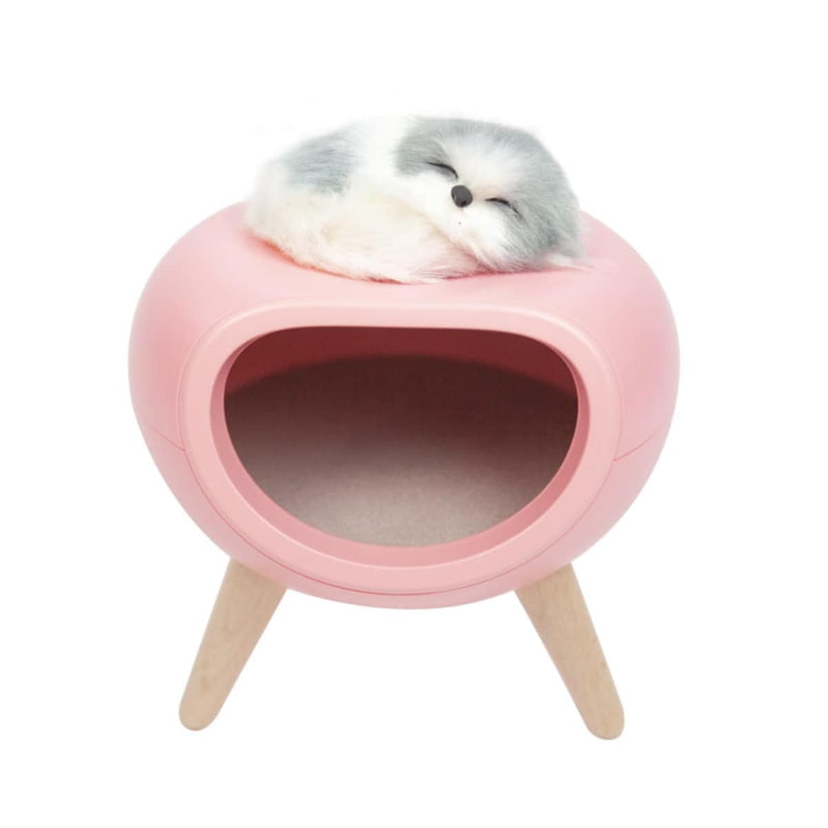 Lampka nocna dla dzieci z pieskiem - różowa