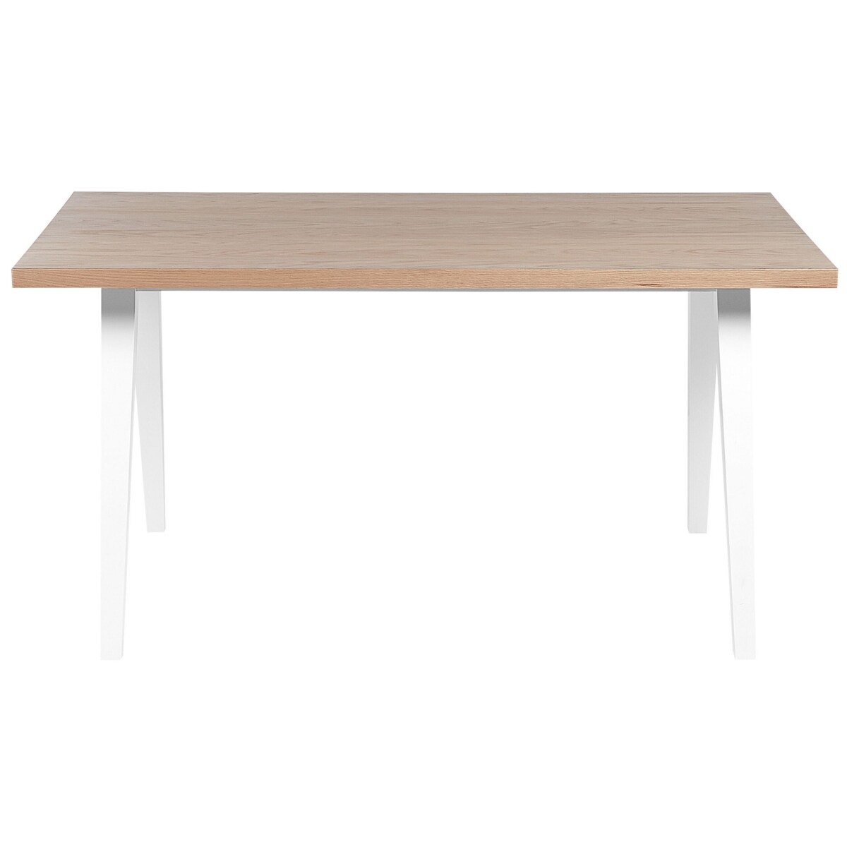 Stół do jadalni 150 x 90 cm jasne drewno z białym LENISTER