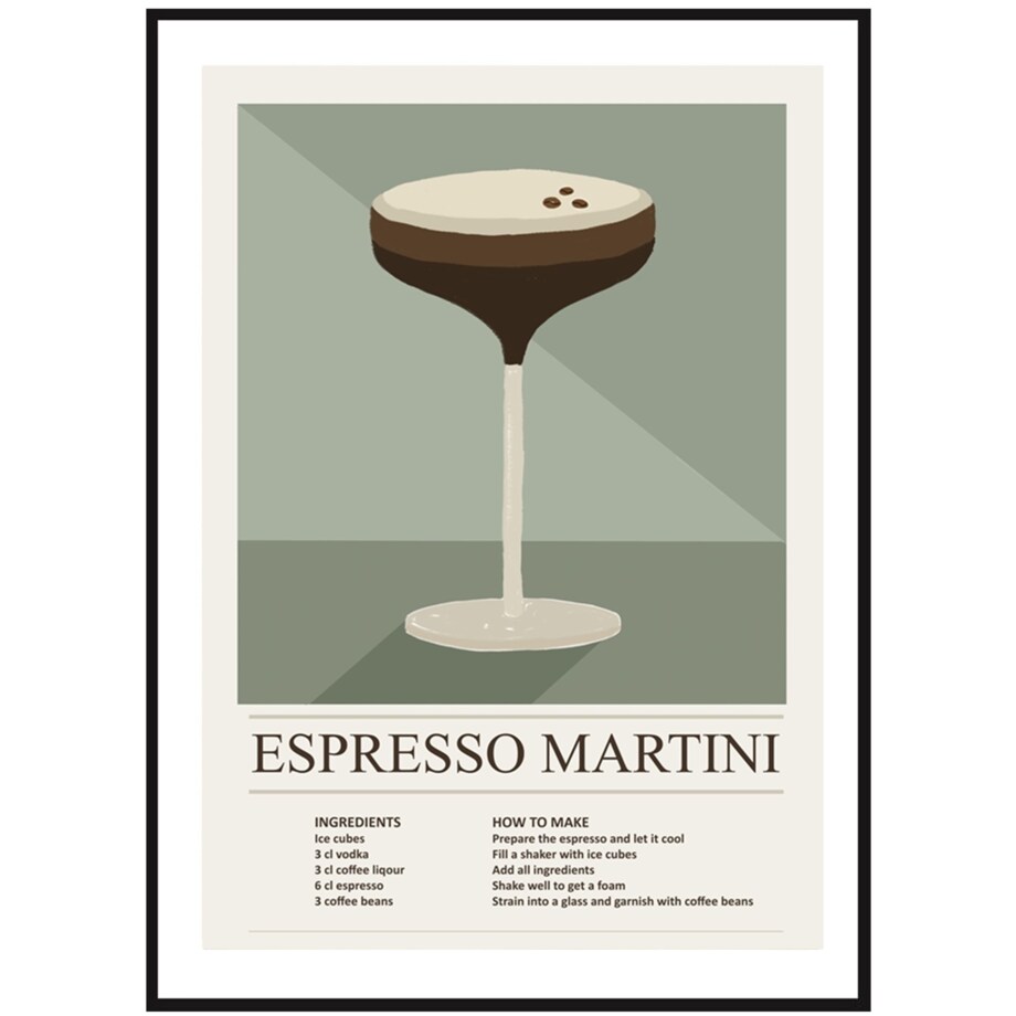 Poster Story, Plakat, Obraz - Espresso Martini No1, wymiary 50 x 70 cm