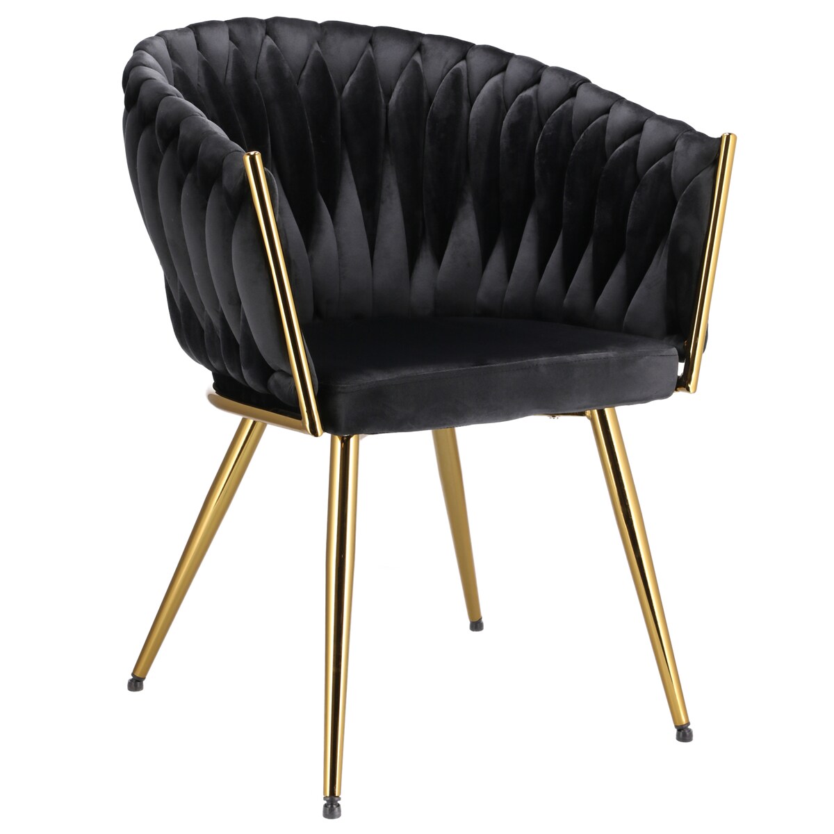 Krzesło MOLTO czarne nogi złote